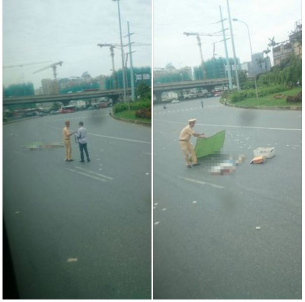 ha noi xe bon keo le xe dap dien co gai tre tu vong tai cho