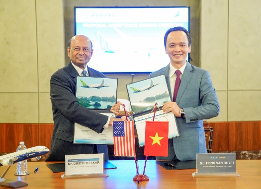 reuters bamboo airways ky thoa thuan mua 20 may bay boeing 787 9 dreamliner tri gia 56 ty usd