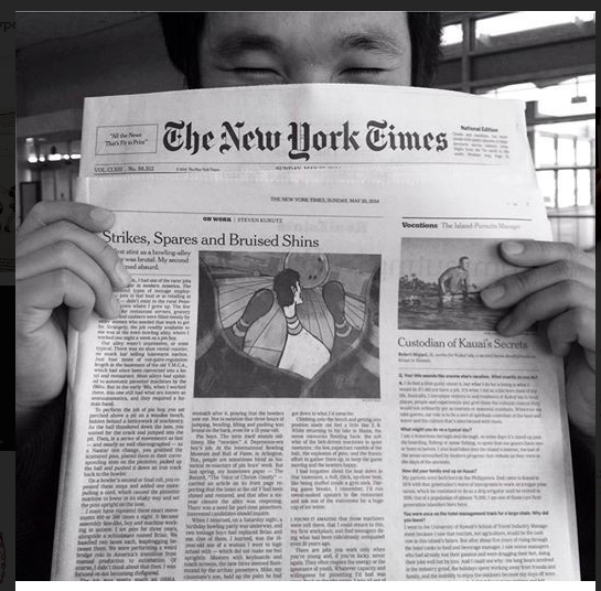 chang trai viet ve minh hoa cho the new york times