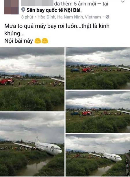 cong an dieu tra nguoi tung tin don may bay gap su co o san bay noi bai