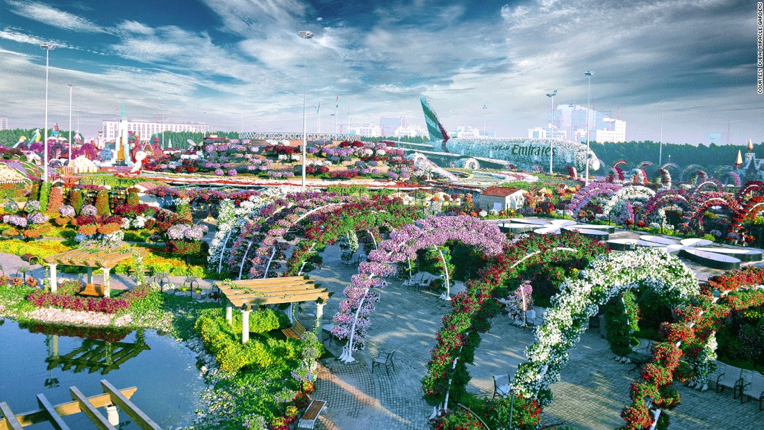 dubai miracle garden vuon hoa tu nhien lon nhat the gioi o dubai
