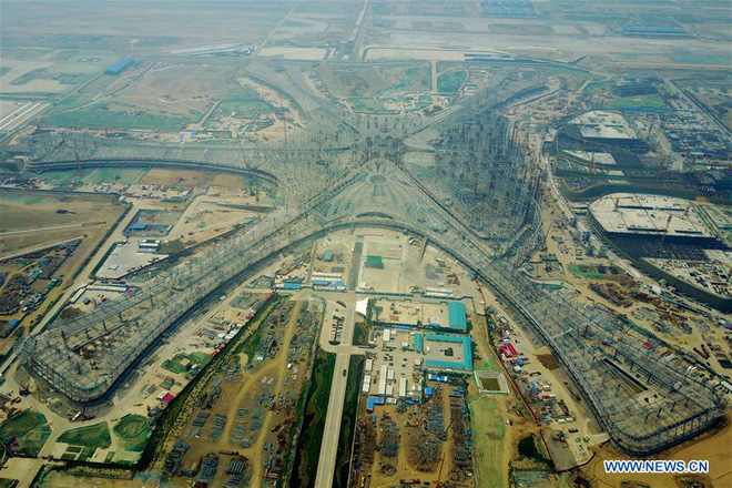 toa n ca nh cong truo ng xay du ng san bay quo c te lo n nha t the gio i mo t trong nhu ng ta c pha m cuo i cu ng cu a nha thie t ke da i ta i zaha hadid