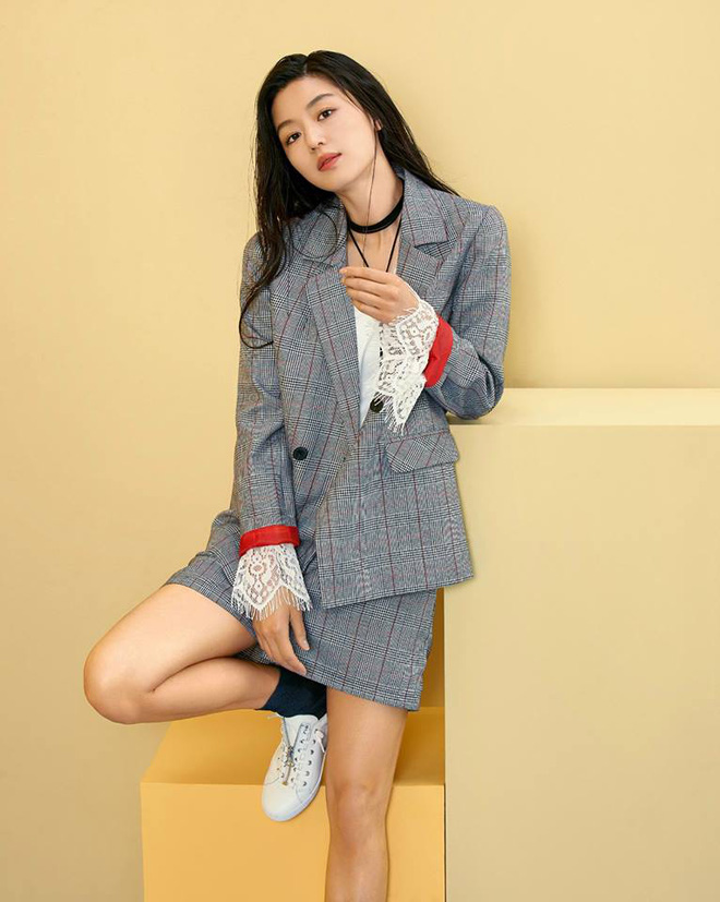 jun ji hyun vac bung bau sang phap quay quang cao