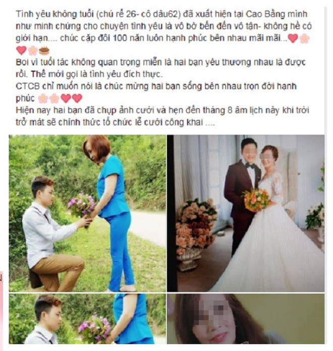 co dau 61 tuoi ket hon voi chu re 26 tuoi o cao bang gay xon xao mong du luan thoi phan xet
