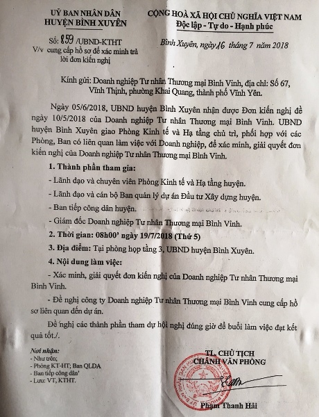 vinh phuc chua den bu giai phong mat bang da tu san lap tai khu do thi viet duc legend city