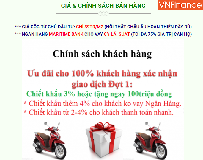 dai gia tung chieu khuyen mai mo ban can ho du an tnr kenton node