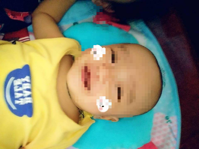 son la bo me dau don khoc ngat vi con trai 4 thang tuoi tu vong sau khi nhap vien dieu tri vi sot nhe va bieng an
