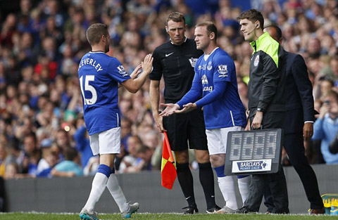 sau 11 nam rooney tro ve khoac ao everton