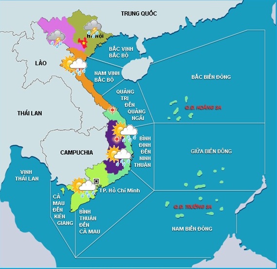 ap thap tren bien gay mua rao va dong o nhieu vung