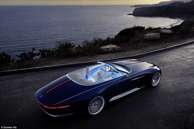 ngam xem sieu xe mui tran chay dien mercedes maybach 6 cabriolet co gi dep