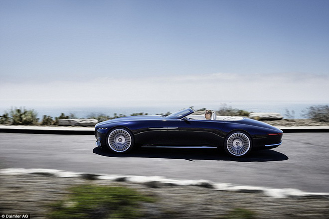 ngam xem sieu xe mui tran chay dien mercedes maybach 6 cabriolet co gi dep