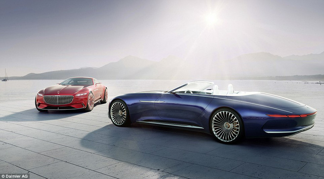 ngam xem sieu xe mui tran chay dien mercedes maybach 6 cabriolet co gi dep