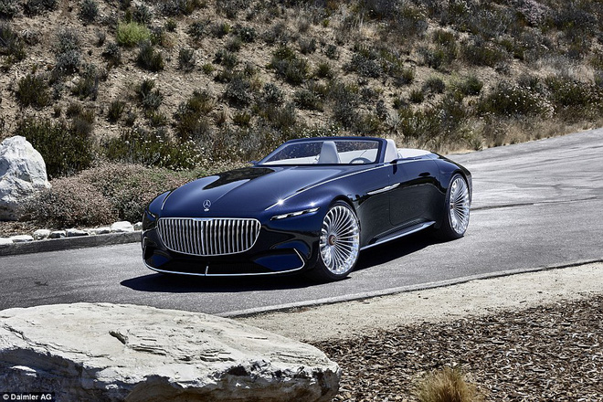 ngam xem sieu xe mui tran chay dien mercedes maybach 6 cabriolet co gi dep