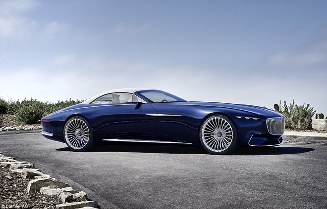 ngam xem sieu xe mui tran chay dien mercedes maybach 6 cabriolet co gi dep