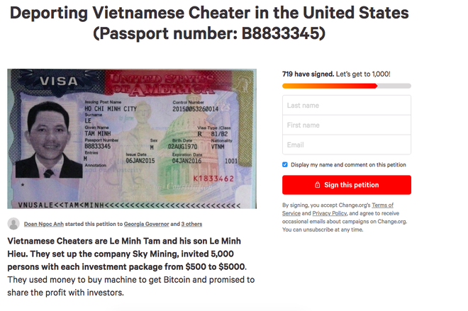 gan 800 nguoi ky ten keu goi chinh phu my truc xuat giam doc sky mining ve nuoc