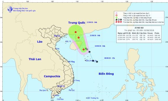 vung ap thap tren bien dong da manh len thanh ap thap nhiet doi ca nuoc mua dong