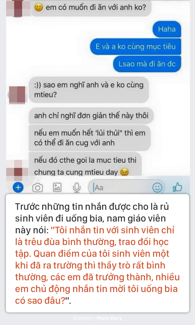 giang vien luat bi to nhan tin ga gam sinh vien nhieu em chu dong nhan tin moi toi uong bia co sao dau