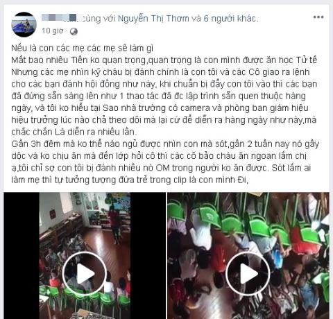 thong tin bat ngo ve co giao mam non de gan chuc hoc sinh danh hoi dong 1 be trai o ninh binh