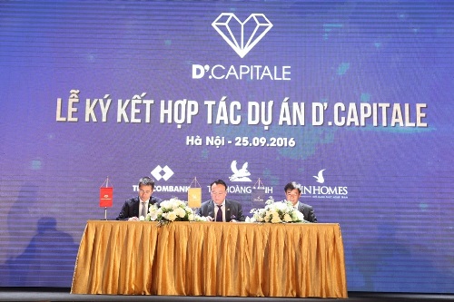 tap doan tan hoang minh tap doan vingroup va ngan hang techcombank hop tac trien khai du an dcapitale