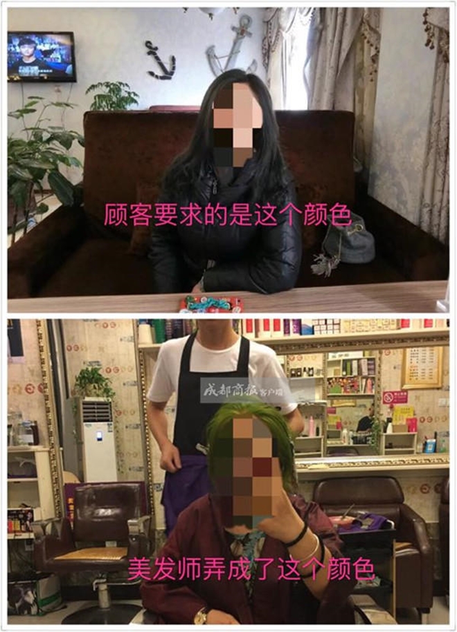 nhuom toc 4 lan trong 7 tieng de co mau xanh la nguoi phu nu bi soc phan ve va cai ket khong mong muon