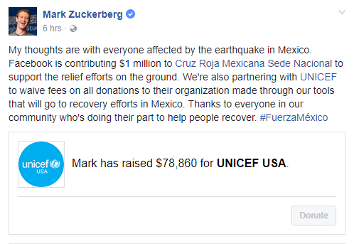 dau buon khi biet tin gan 300 nguoi thiet mang vi dong dat o mexico ong chu facebook mark zuckerberg da hanh dong ngay lap tuc