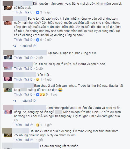 hi hung bi mat lam sinh nhat hoanh trang cho chong co vo tre bat khoc vi cai ket dang