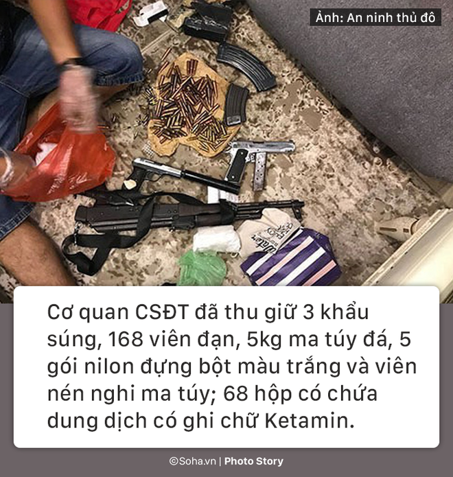 photo story gan 200 vien dan sung ak va bi mat cua ong trum trong can biet thu o ha noi