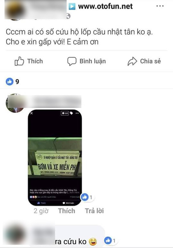 ha noi bi no lop tren cau nhat tan tai xe vua dang len facebook cau cuu thi khong may bi xe khac dam tu vong