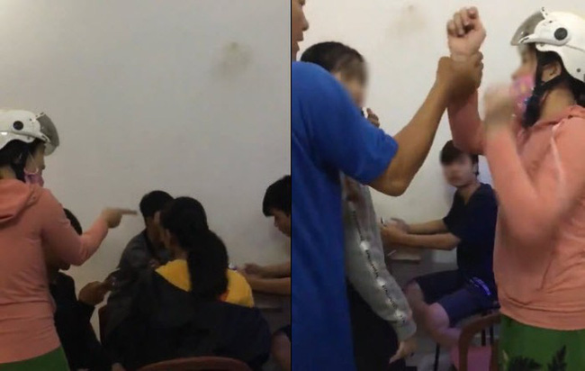 bat gap con gai cung ban trai vao quan tra sua sau gio hoc me lao toi chui boi cam ghe doa danh