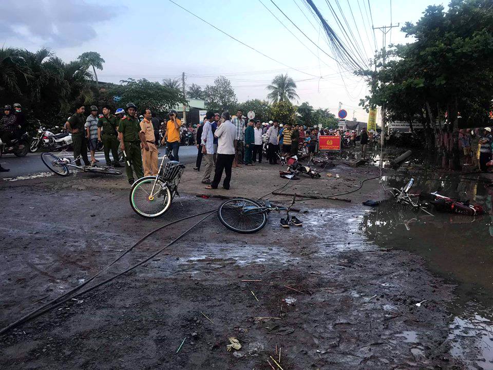 long an 6 hoc sinh bi dien giat thuong vong sau khi tan truong
