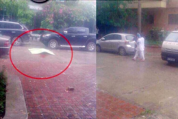 nguoi dan ong 35 tuoi dap cua kinh nhay tu tang 8 chung cu xuong roi tu vong o ha noi