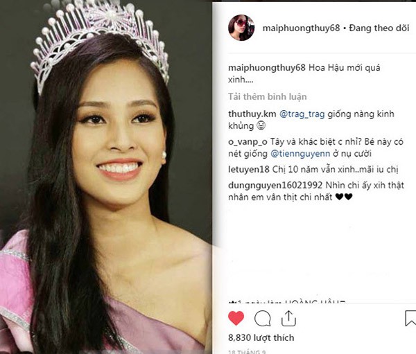 so thich ki la khong giong hoa hau nao trong lang giai tri cua mai phuong thuy