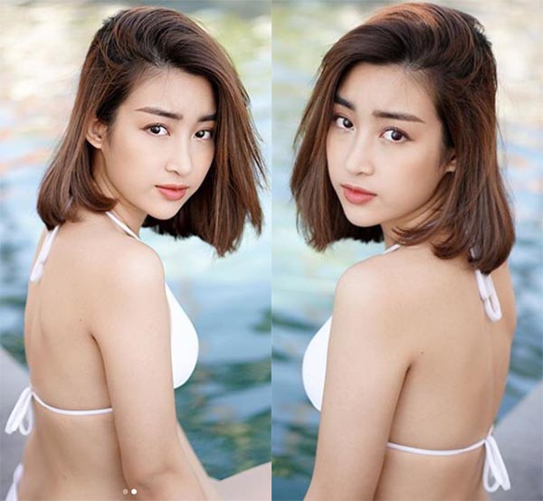 hoa hau do my linh khoe anh goi cam