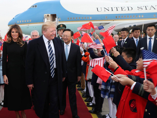 trung quoc don tt trump bang nghi thuc biet le chua tung co ke tu ngay lap quoc