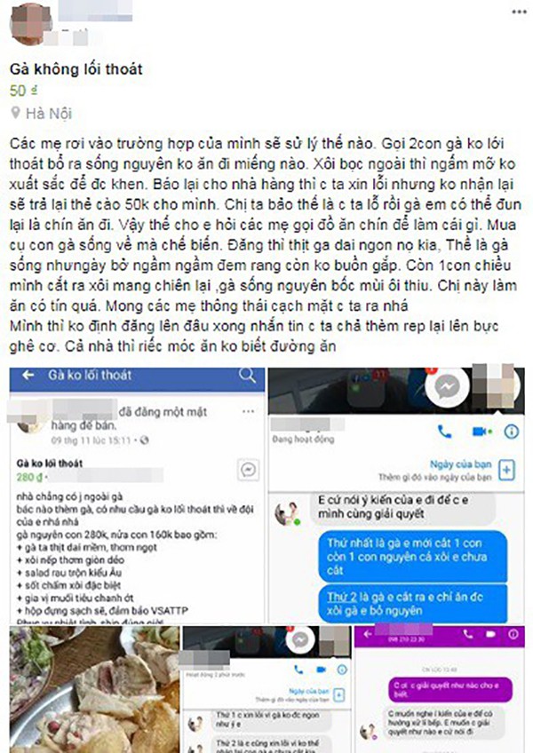 bo gan trieu mua ga khong loi thoat tren mang ba noi tro ruoc ve ga song nhan