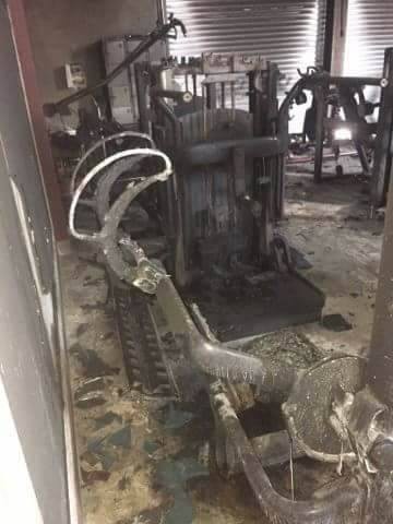 ha noi chay phong tap gym hien truong nong nac mui xang
