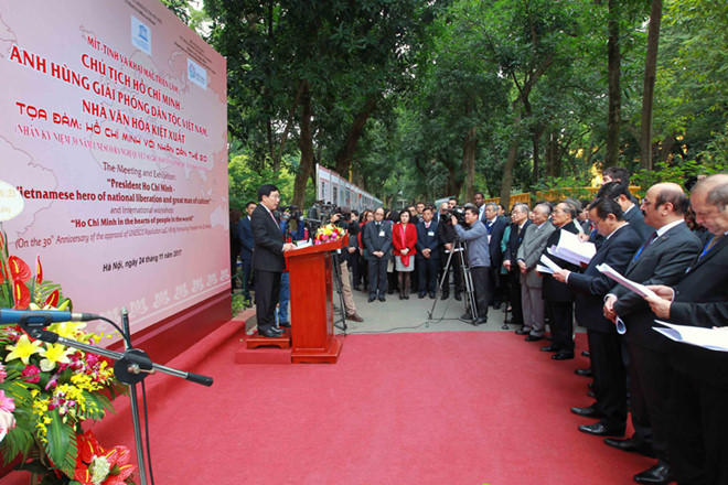 ky niem 30 nam unesco ra nghi quyet ton vinh chu tich ho chi minh
