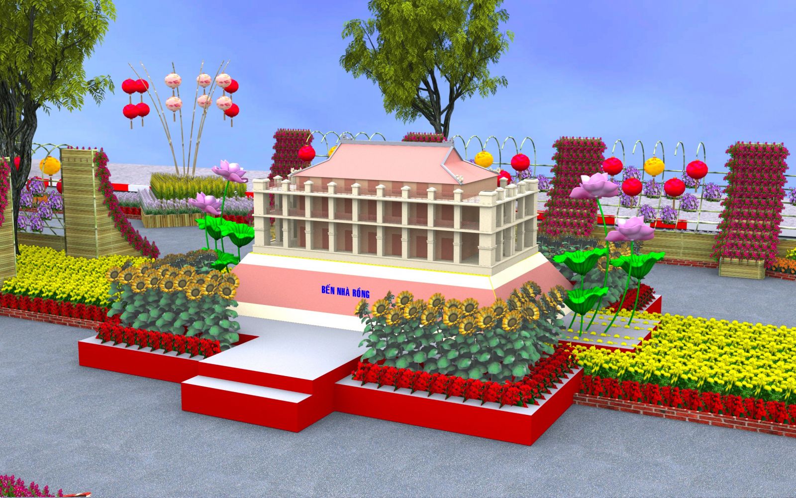 can tho man nhan voi thiet ke duong hoa xuan ky hoi 2019
