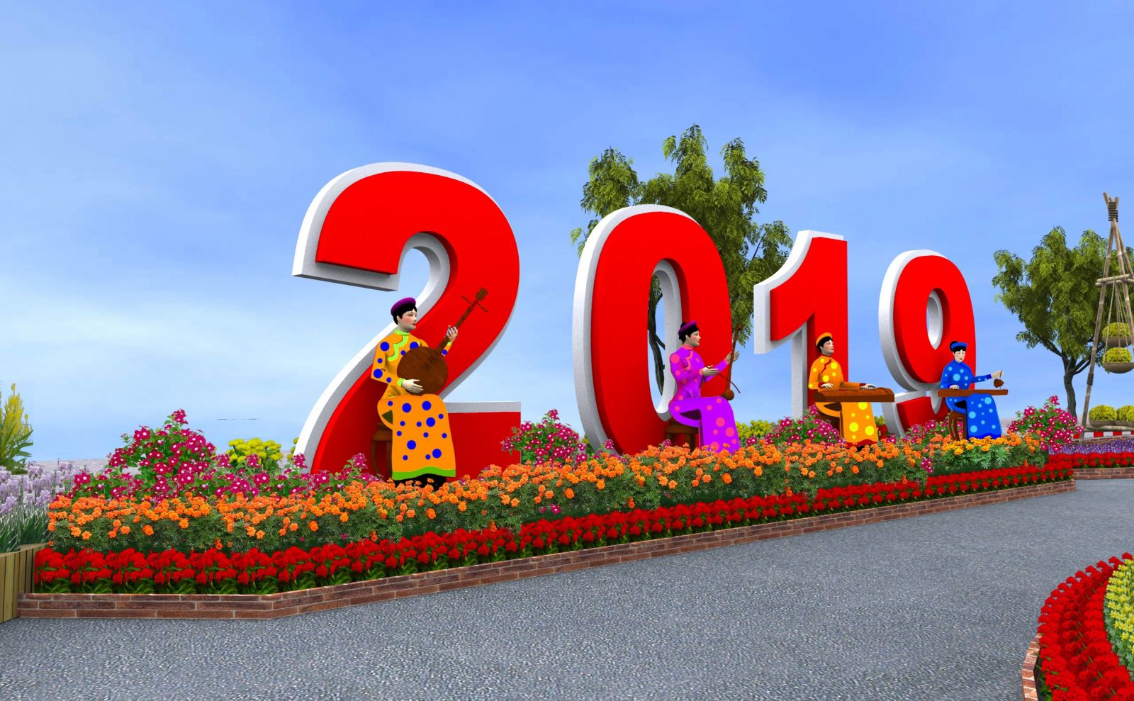 can tho man nhan voi thiet ke duong hoa xuan ky hoi 2019