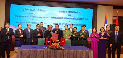 quang binh duy tri hop tac trong linh vuc quoc phong an ninh bien gioi voi tinh kham muon lao