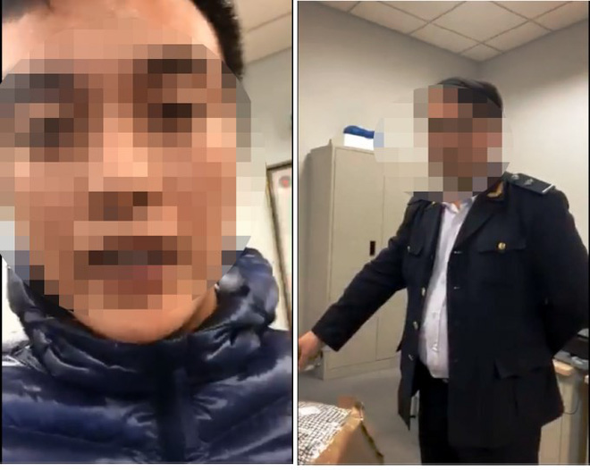 tam dinh chi cong tac 2 cong chuc hai quan san bay noi bai lien quan vu nu hanh khach quay clip to bi giu hang hoa vi khong dong luat