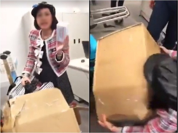 tam dinh chi cong tac 2 cong chuc hai quan san bay noi bai lien quan vu nu hanh khach quay clip to bi giu hang hoa vi khong dong luat