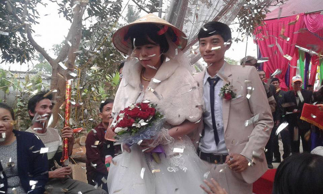 dam cuoi hanh phuc cua cap doi chong kem vo 1 giap sau hon 3 nam hen ho