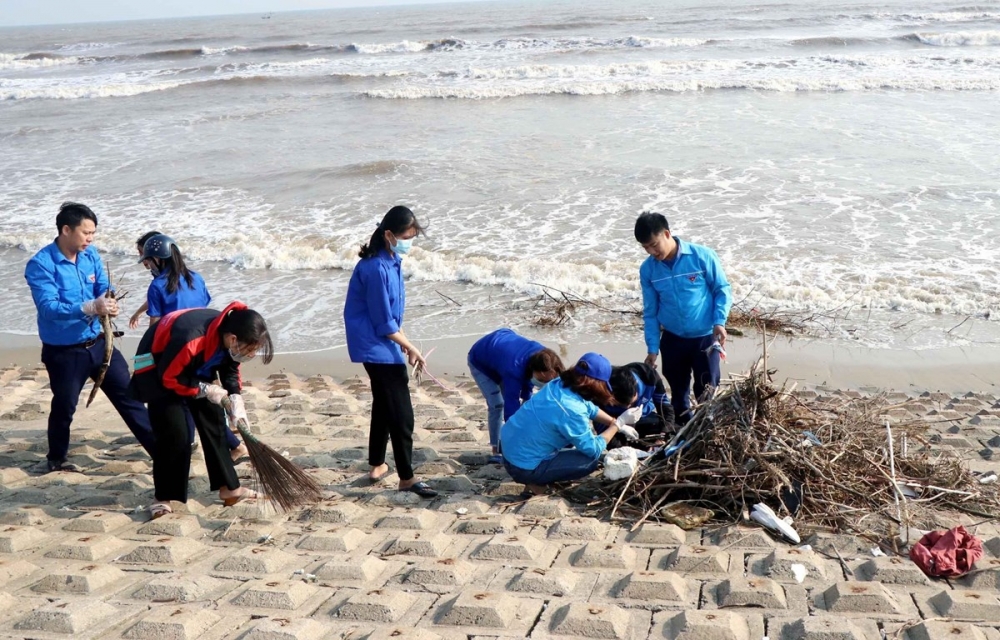Việt Nam muốn thành quốc gia tiên phong giảm thiểu ô nhiễm đại dương. Ảnh:Công Tường/TTXVN Việt Nam muốn thành quốc gia tiên phong giảm thiểu ô nhiễm đại dương. Ảnh:Công Tường/TTXVN