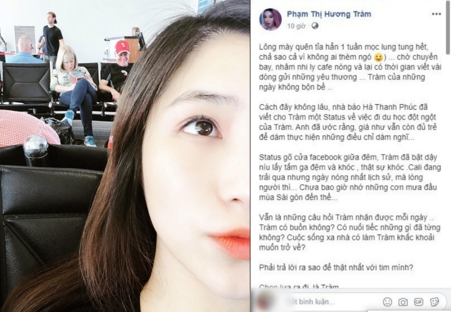 Hương Tràm đi du học Mỹ: Từng bật khóc giữa đêm vì nhớ nhà huong tram di du hoc my tung bat khoc giua dem vi nho nha