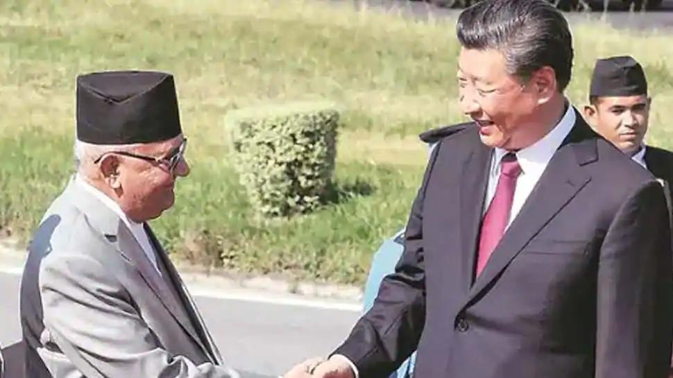 Hai nhà lãnh đạo Nepal và Trung Quốc. Ảnh: 5201 nepal
