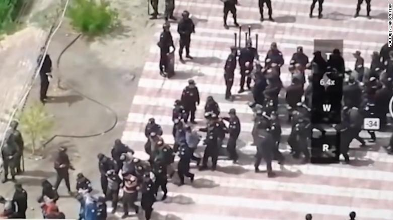 Blindfolded Uighurs prisoners footage challenges China with human right abuse accusation 3355 xinjiang