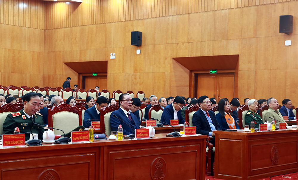 PM attends ceremony marking 75 years of first general elections Participants to the ceremony marking 75th anniversary of viet nam’s first general election day. (photo: vgp)