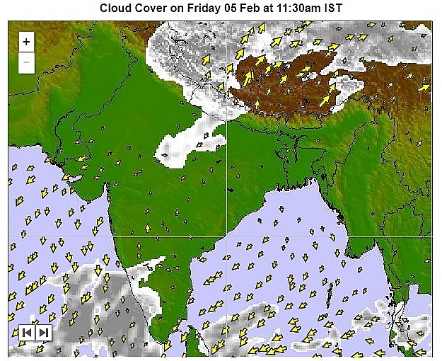 India daily weather forecast latest, February 5: Temperature remains near normal and mainly dry weather expected India daily weather forecast latest, february 5: temperature remains near normal and mainly dry expected