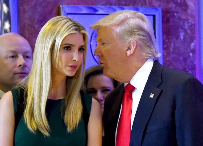 Ms. Ivanka Trump and former President Donald Trump AFP 0709 iv